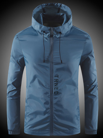 

Men's sunscreen beach ride windbreakers, Blue, Outerwear