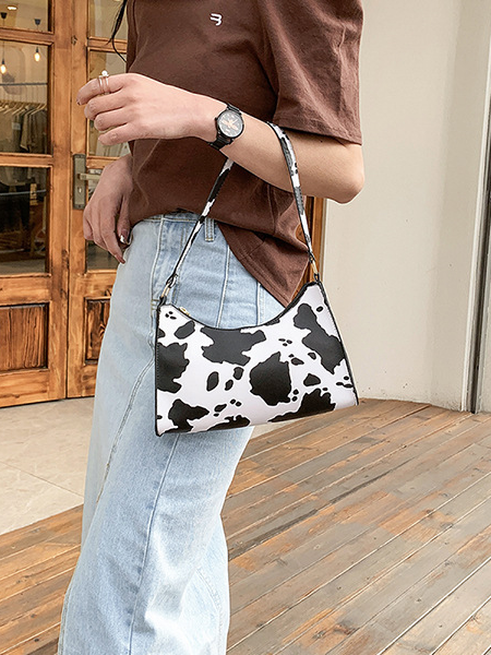 

Work Shoulder Bag, Cowprint, Women's Bags