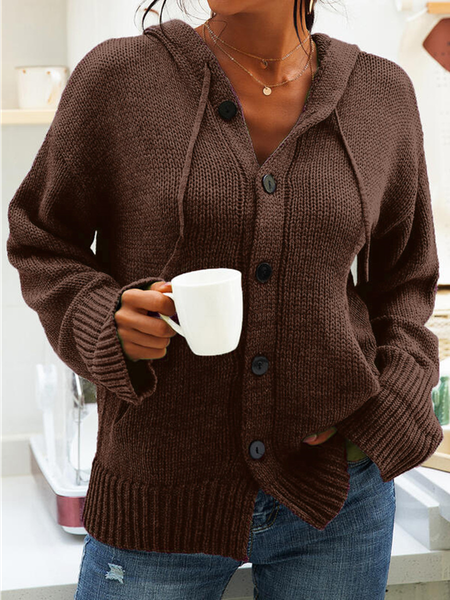 

Casual Sweater coat, Coffee, Sweaters