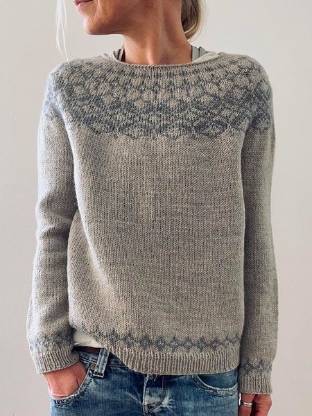 

Maglione Cotone, Grigio, Sweater