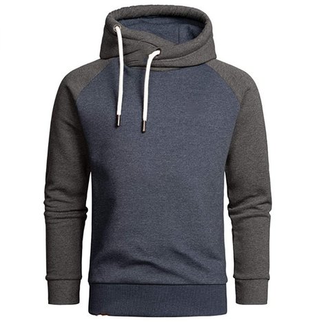 

Cotton Casual Long Sleeve Sweatshirt, Navyblue, Hoodies