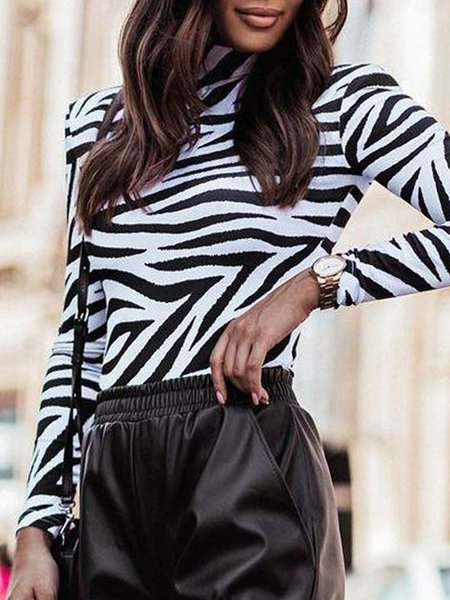 

Regular Fit Shirts & Tops, Black-white, Tops