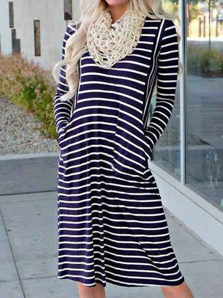 

Casual Striped Dresses, Stripe, Midi Dresses