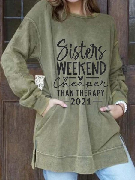 

Long sleeve Letter Casual Sweatshirt, As picture, Hoodies & Sweatshirts