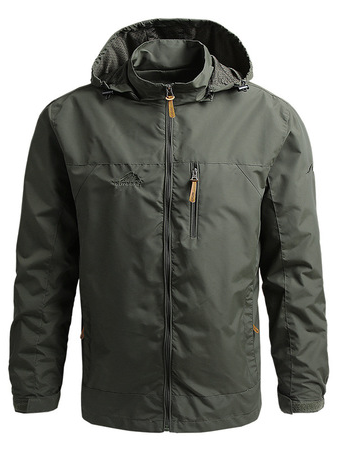 

Outdoor sports windproof spring and autumn jacket, Army green, Jacket