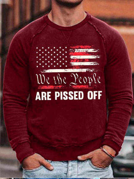 

We The People Are Pissed Off Sweatshirt, Red, Hoodies&Sweatshirts