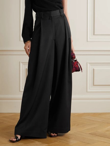 

Formal Work Wide Leg Pant, Black, Wide Leg Pants
