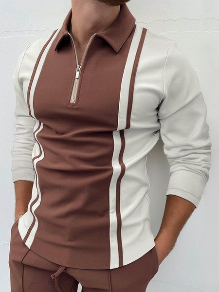 

Casual Men's Shirt Polo Shirt Fashion, Brown, Men's shirts