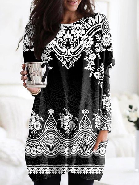 Cotton Blends Shirts & Tops, Black, Tops