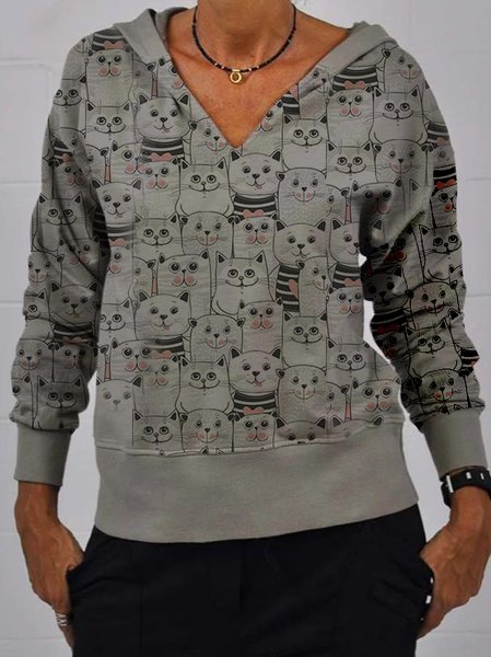 

Off Shoulder Vacation Sweatshirt, Gray, Hoodies & Sweatshirts