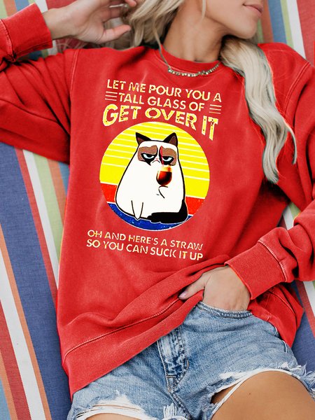 

Let Me Pour You A Glass Of Get Over It Sweatshirt, Red, Hoodies&Sweatshirts