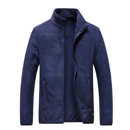 

Men's Red Zipper Long Sleeve Jackets, Dark_blue, Jacket