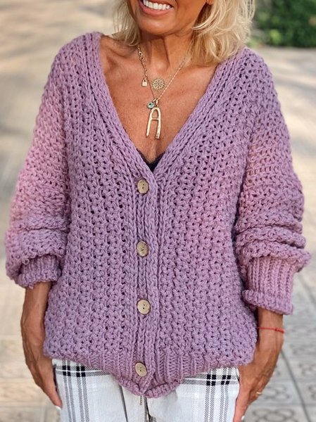 

Off Shoulder Elegant Woven Sweater, Shrimp red, Cardigans