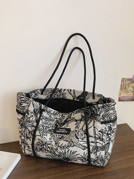 

Casual Retro Print Leopard Bag, Women's Bags