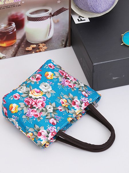 

Casuale etnico fiore Stampare Borsa, Lago blu, bag