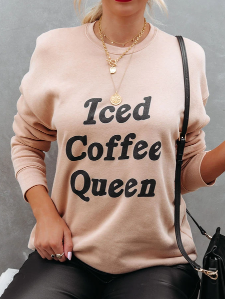 

Cotton Blends Sweatshirt, As picture, Hoodies & Sweatshirts