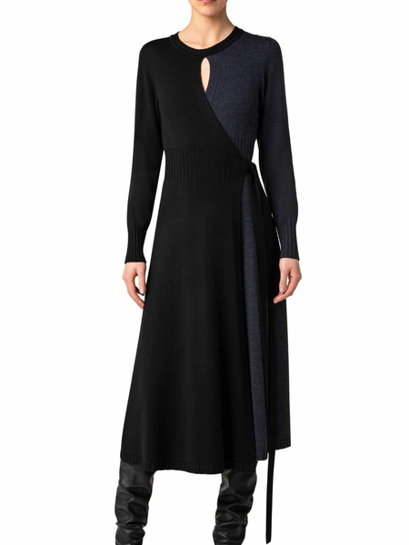 

Fall Asymmetric Elegant Lady Date Daily High Stretch Dresses, As picture, Midi Dresses