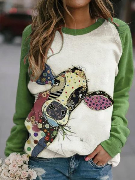 

Casuale Manica raglan Felpa, Bianco-verde, Hoodies & Sweatshirts