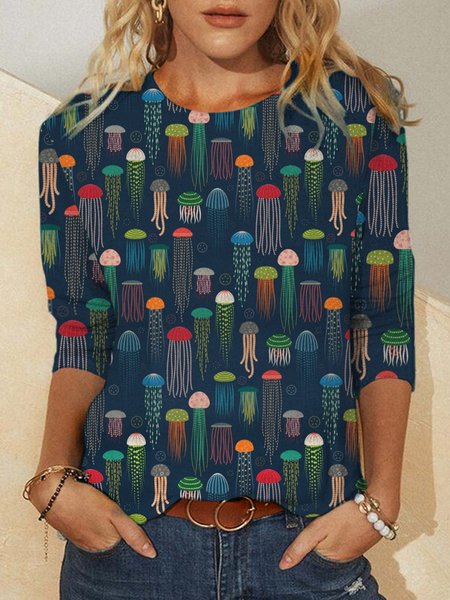 Casual Long Tops, As picture, Hoodies&Sweatshirts