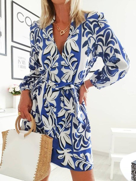 

Dresses, White-blue, Mini Dresses