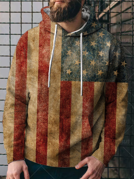 

Usa/Us/American Long Sleeve Casual Sweatshirt, Color, Hoodies&Sweatshirts