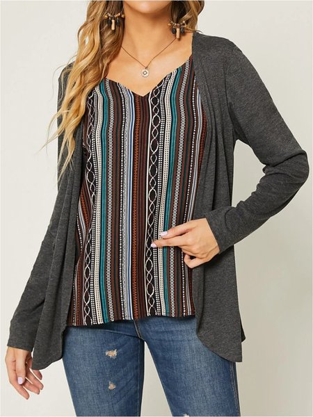 

Vintage Boho Tops, As picture, Long sleeve tops