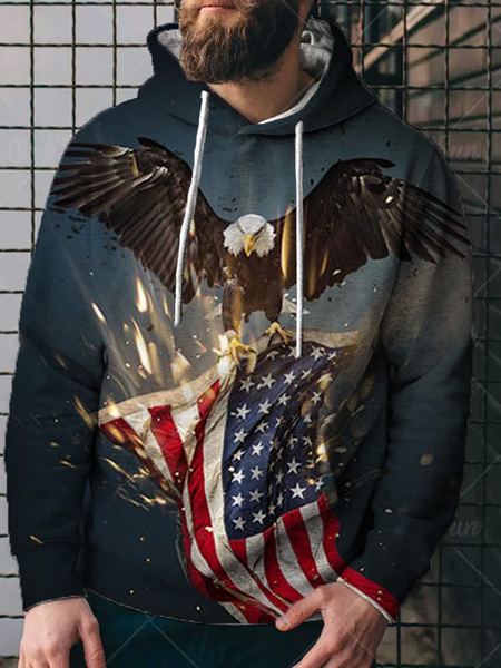 

Hooded Casual Long Sleeve Sweatshirt, Multicolor, Hoodies&Sweatshirts