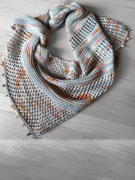 

Hand-knit Gradient Scarf, As picture, Scarves&Gloves