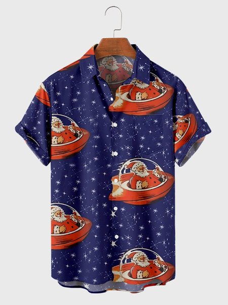 

Short Sleeve Casual Shirts & Tops, Navy blue, Shirts ＆ Blouse