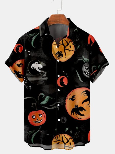 

Casual Shirt Collar Shirts & Tops, Black, Men's shirts