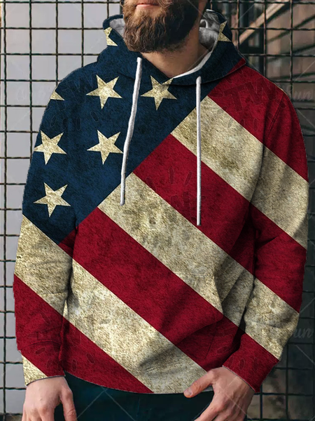 

Long Sleeve Usa/Us/American Casual Sweatshirt, Multicolor, Hoodies&Sweatshirts