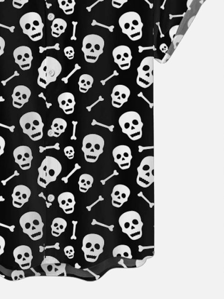 

Skull Bone Halloween Shirts & Tops, Black, Shirts