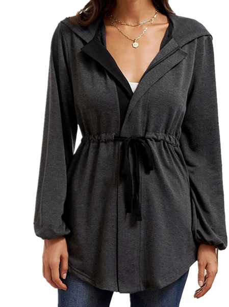 

Vintage One Shoulder Outerwear, Deep gray, Outerwear