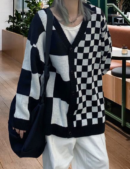

Yarn/Wool Yarn Sweater, As picture, Cardigans