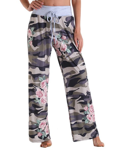 

Casual Pants, Flower, Pants