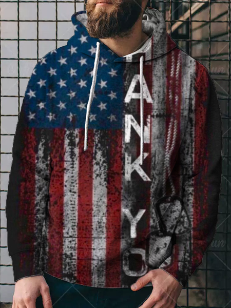 

Hooded Casual Usa/Us/American Sweatshirt, Color1, Hoodies&Sweatshirts
