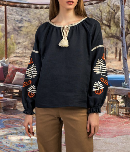 

Vintage Casual Shirts & Tops, Black, Tops