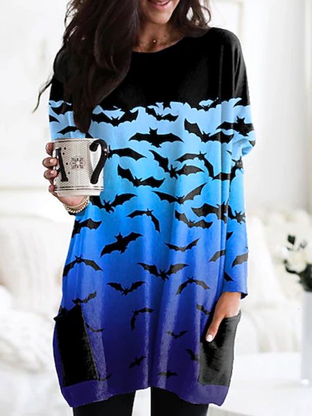 

Polyester Cotton Shirts & Tops, Blue, Tops