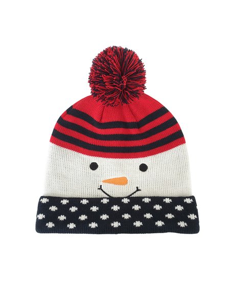 

Christmas Snowman Woolen Warm Hat, As picture, Hats