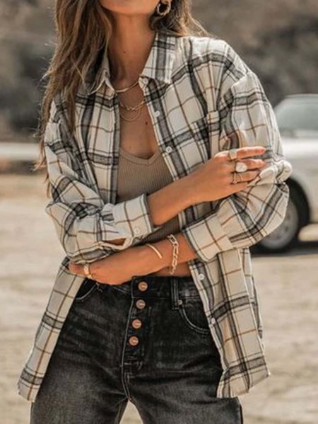 

Cotton Pockets Casual Shirts & Tops, White, Blouses & Shirts