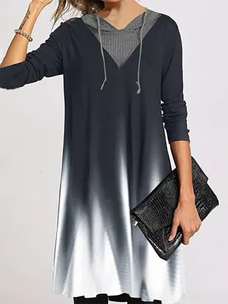 

Plus size Printed Elegant Dresses, Black, Mini Dresses