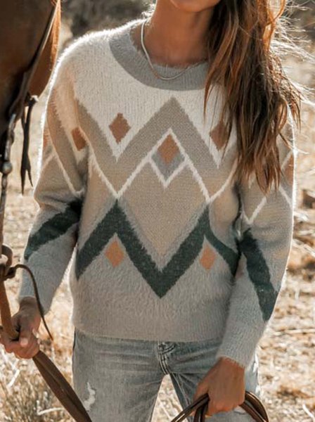 

Wool/Knitting Off Shoulder Sweater, Blue, Sweaters & Cardigans