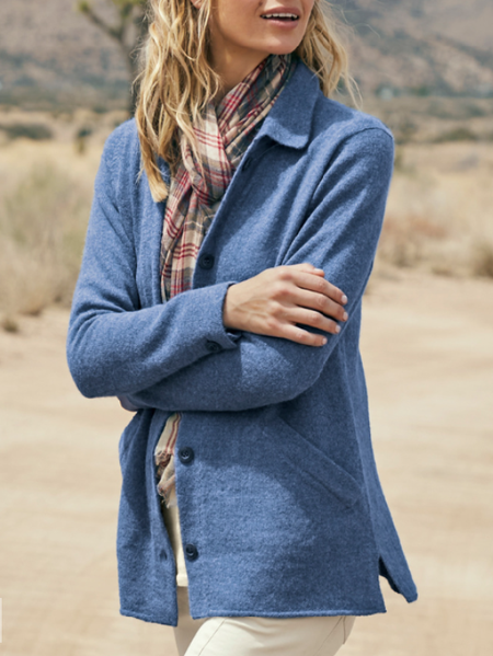 

Casual Outerwear, Blue, Outerwear