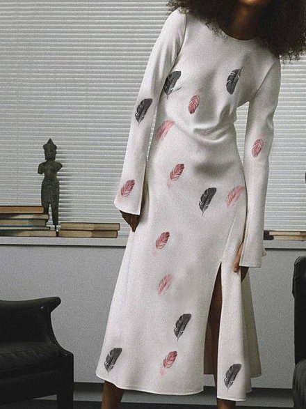 

Cotton Dresses, White, Midi Dresses