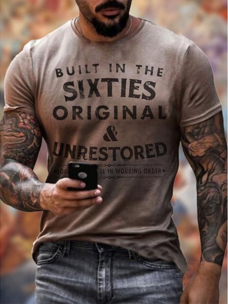 

Built In The Sixties Unrestored Motorcy Printed T-shirt, Color2, T-shirts