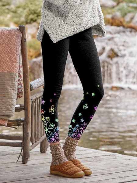 

Casual Pants, Black, leggings