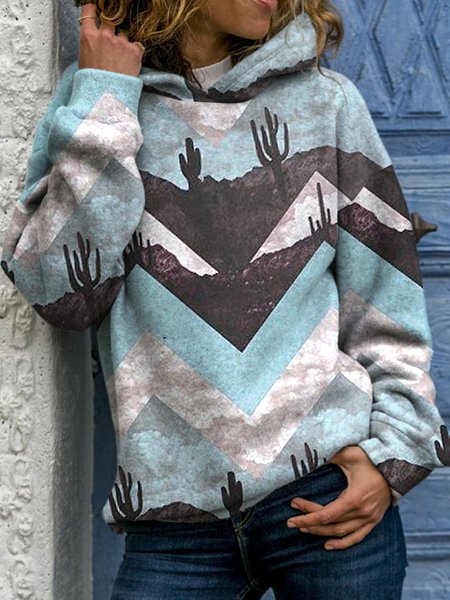 

Casual Cotton Blends Sweatshirt, Blue, Hoodies & Sweatshirts