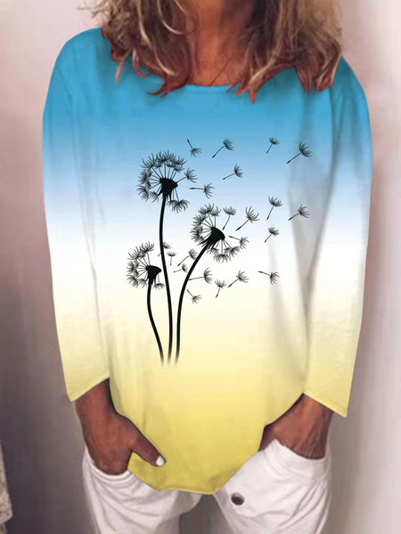 

One Shoulder Vintage Shirts & Tops, Sky blue, T-Shirts