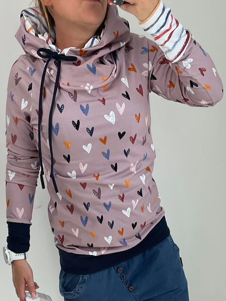 

Plus size Printed Pullover Casual Sweatshirt, Purple, Hoodies & Sweatshirts