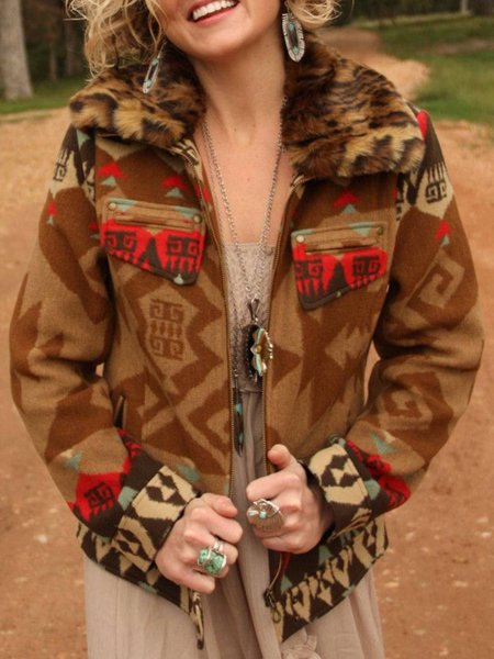 

West Styles Tribal Outerwear, As picture, Coats & Jackets